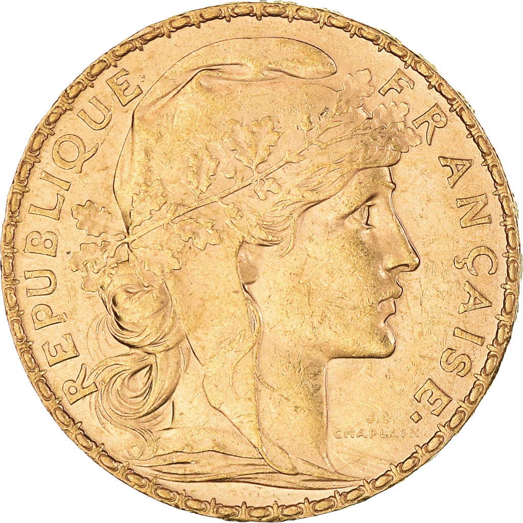 Coin, France, Marianne, 20 Francs, 1901, Paris, MS(60-62), Gold, KM:847