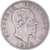 Coin, Italy, Vittorio Emanuele II, 5 Lire, 1872, Milan, VF(30-35), Silver