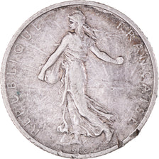 Moneta, Francia, Semeuse, Franc, 1901, Paris, MB+, Argento, KM:844.1