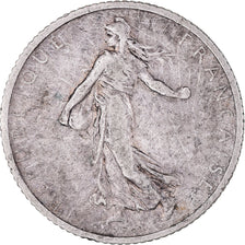 Moeda, França, Semeuse, Franc, 1906, Paris, VF(30-35), Prata, KM:844.1