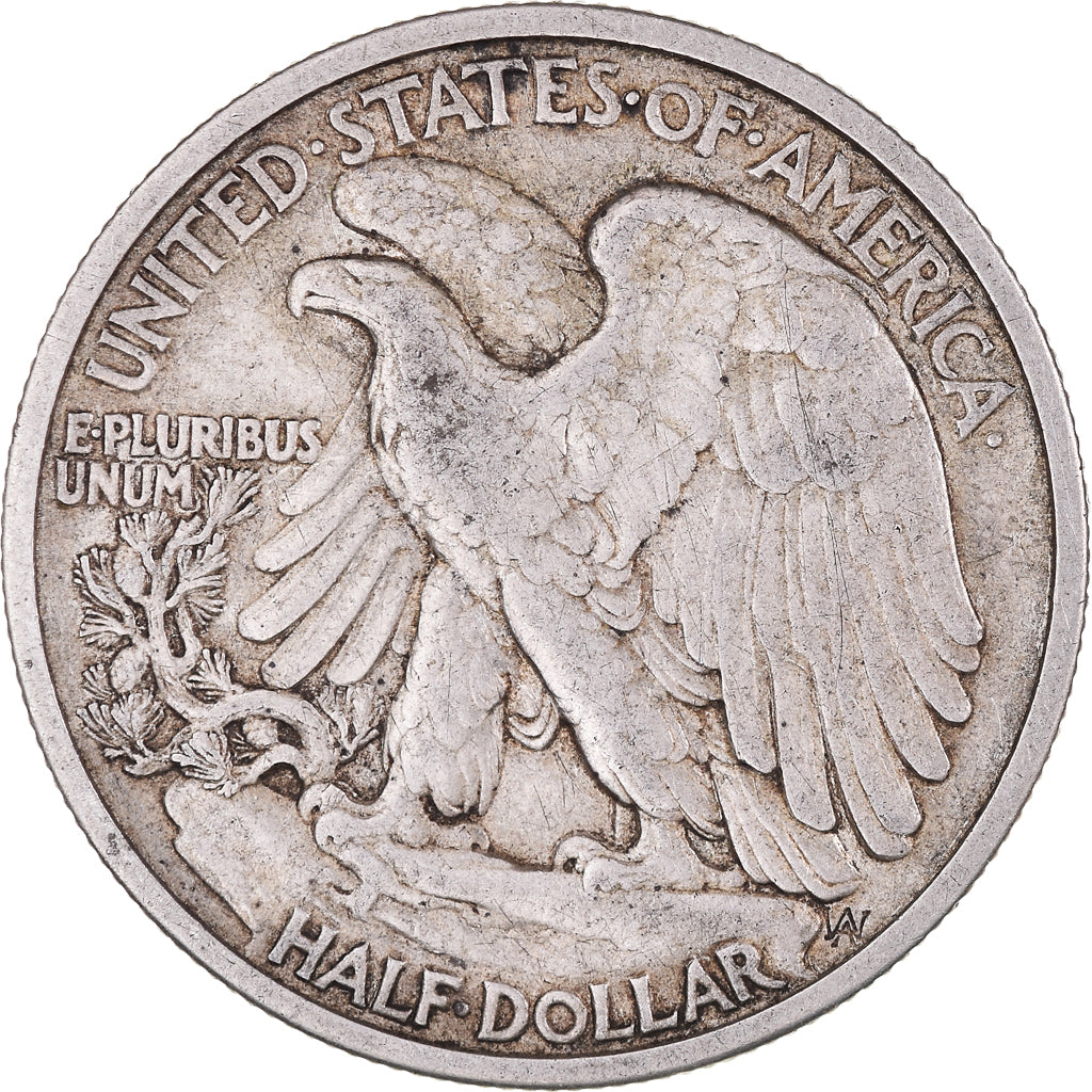Coin, United States, Liberty Walking, Half Dollar, 1917, Philadelphia