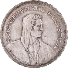 Coin, Switzerland, 5 Francs, 1933, Bern, VF(30-35), Silver, KM:40