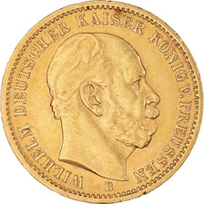 Coin, German States, PRUSSIA, Wilhelm I, 20 Mark, 1873, Hannover, AU(50-53)