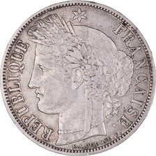 Moneta, Francia, Cérès, 5 Francs, 1850, Paris, BB, Argento, KM:761.1