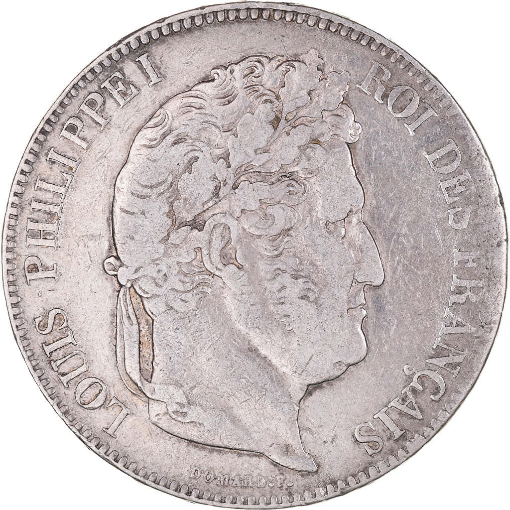 Münze, Frankreich, Louis-Philippe, 5 Francs, 1833, Bayonne, S+, Silber