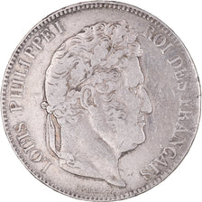 Münze, Frankreich, Louis-Philippe, 5 Francs, 1833, Bayonne, S+, Silber