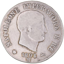 Münze, Italien Staaten, KINGDOM OF NAPOLEON, Napoleon I, 5 Lire, 1808, Milan
