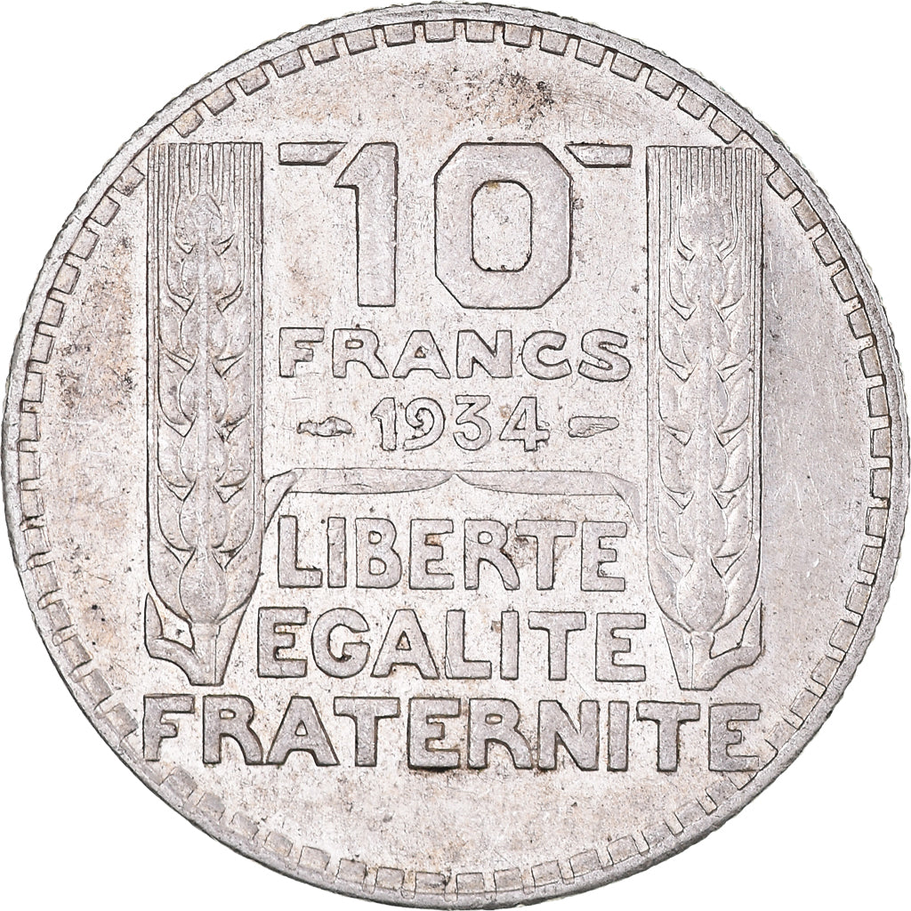 Coin, France, Turin, 10 Francs, 1934, Paris, MS(60-62), Silver, KM:878