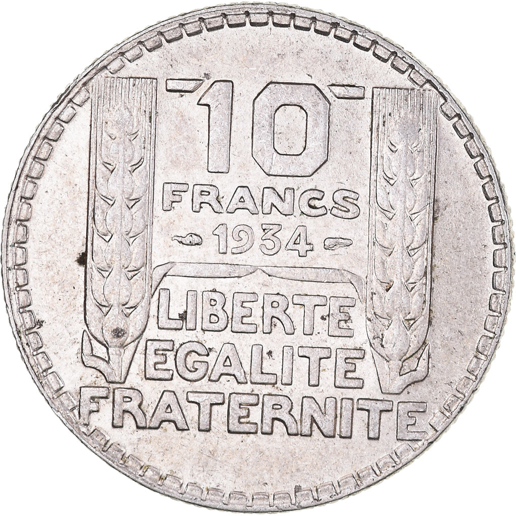 Coin, France, Turin, 10 Francs, 1934, Paris, MS(60-62), Silver, KM:878