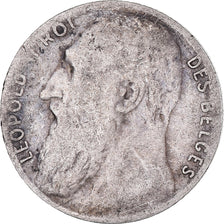 Coin, Belgium, Leopold II, 50 Centimes, 1901, Brussels, VF(30-35), Silver, KM:51