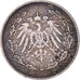 Coin, GERMANY - EMPIRE, 1/2 Mark, 1909, Munich, AU(50-53), Silver, KM:17