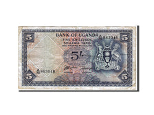 Uganda, 5 Shillings, 1966, KM #1a, VF(20-25), A32863046