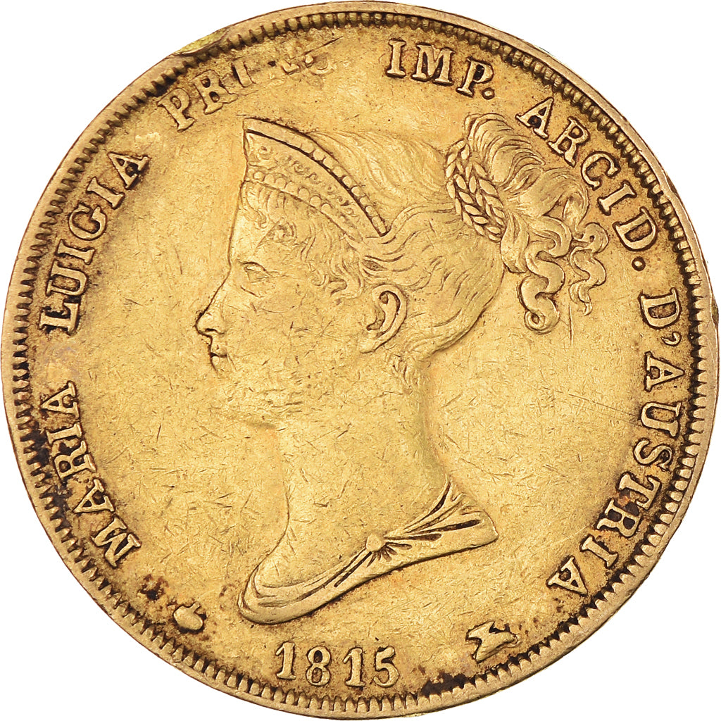 Monnaie, États italiens, PARMA, Maria Luigia, 40 Lire, 1815, Parma, TB+, Or