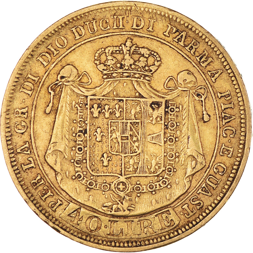 Monnaie, États italiens, PARMA, Maria Luigia, 40 Lire, 1815, Parma, TB+, Or