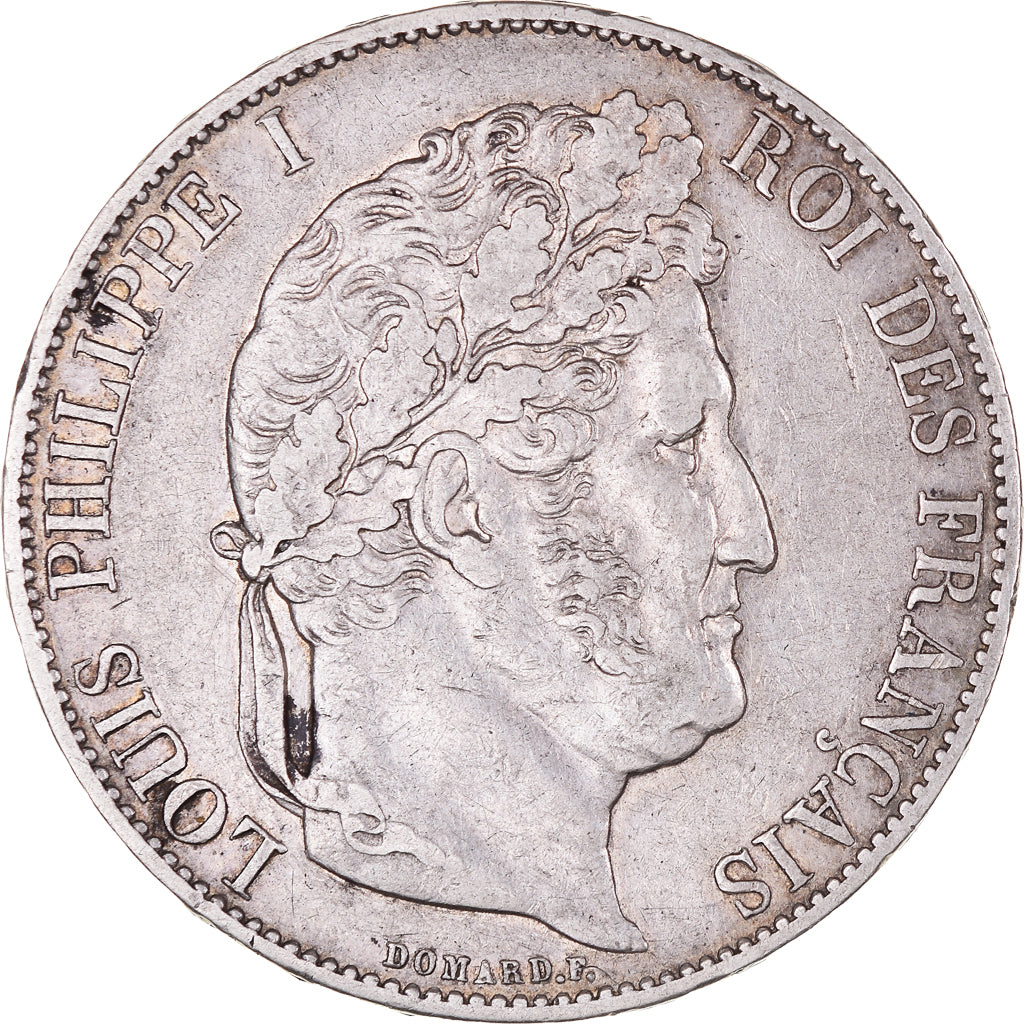 Moneta, Francia, Louis-Philippe, 5 Francs, 1847, Paris, BB+, Argento, KM:749.1