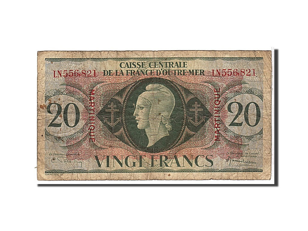 Afrique Equatoriale, 20 Francs type 1944