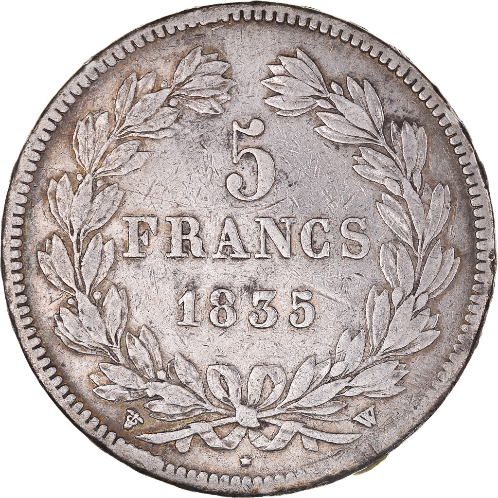 Monnaie, France, Louis-Philippe, 5 Francs, 1835, Lille, TB+, Argent