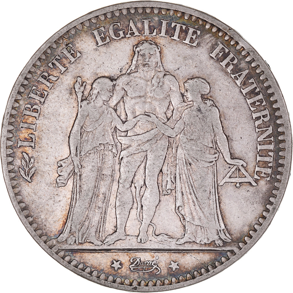 Coin, France, Hercule, 5 Francs, 1875, Paris, VF(30-35), Silver, KM:820.1