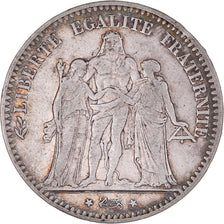Coin, France, Hercule, 5 Francs, 1875, Paris, VF(30-35), Silver, KM:820.1
