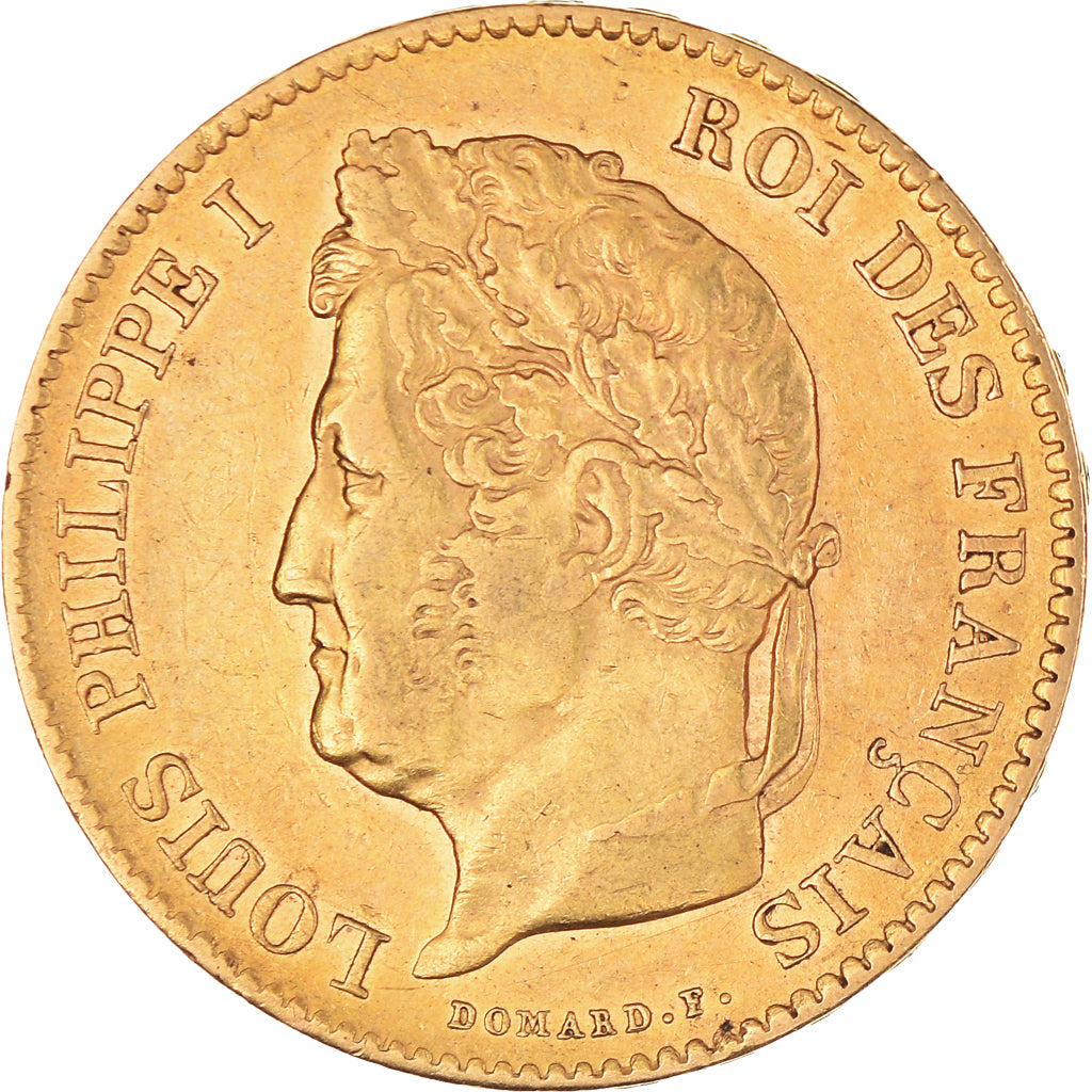 Coin, France, Louis-Philippe, 40 Francs, 1834, Paris, AU(50-53), Gold, KM:747.1