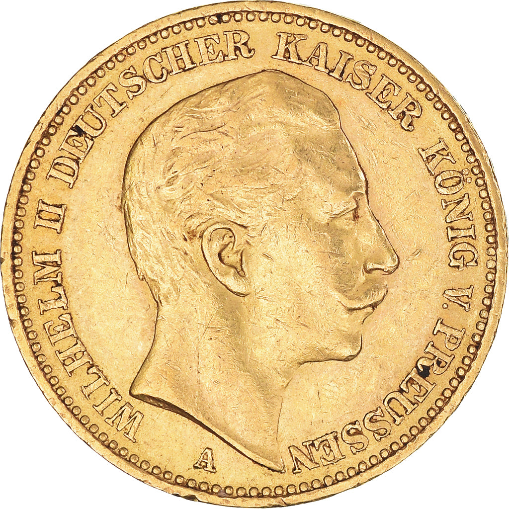 Monnaie, Etats allemands, PRUSSIA, Wilhelm II, 20 Mark, 1906, Berlin, TTB+, Or