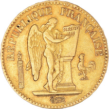 Moneda, Francia, Cérès, 20 Francs, 1849, Paris, MBC+, Oro, KM:762