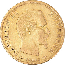 Moneta, Francja, Napoleon III, Napoléon III, 10 Francs, 1860, Paris, EF(40-45)