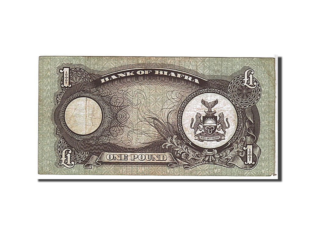Banconote, Biafra, 1 Pound, 1968, KM:5a, MB