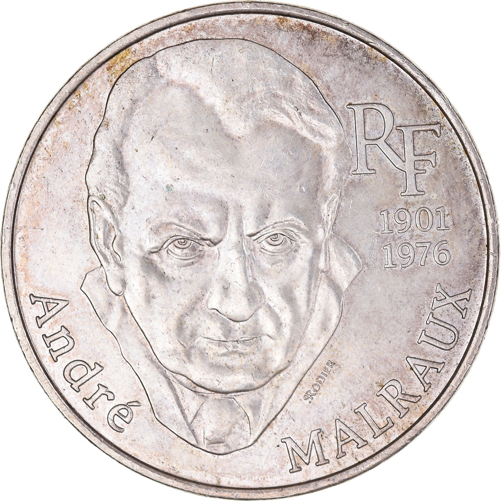 Münze, Frankreich, André Malraux, 100 Francs, 1997, SS, Silber, KM:1188