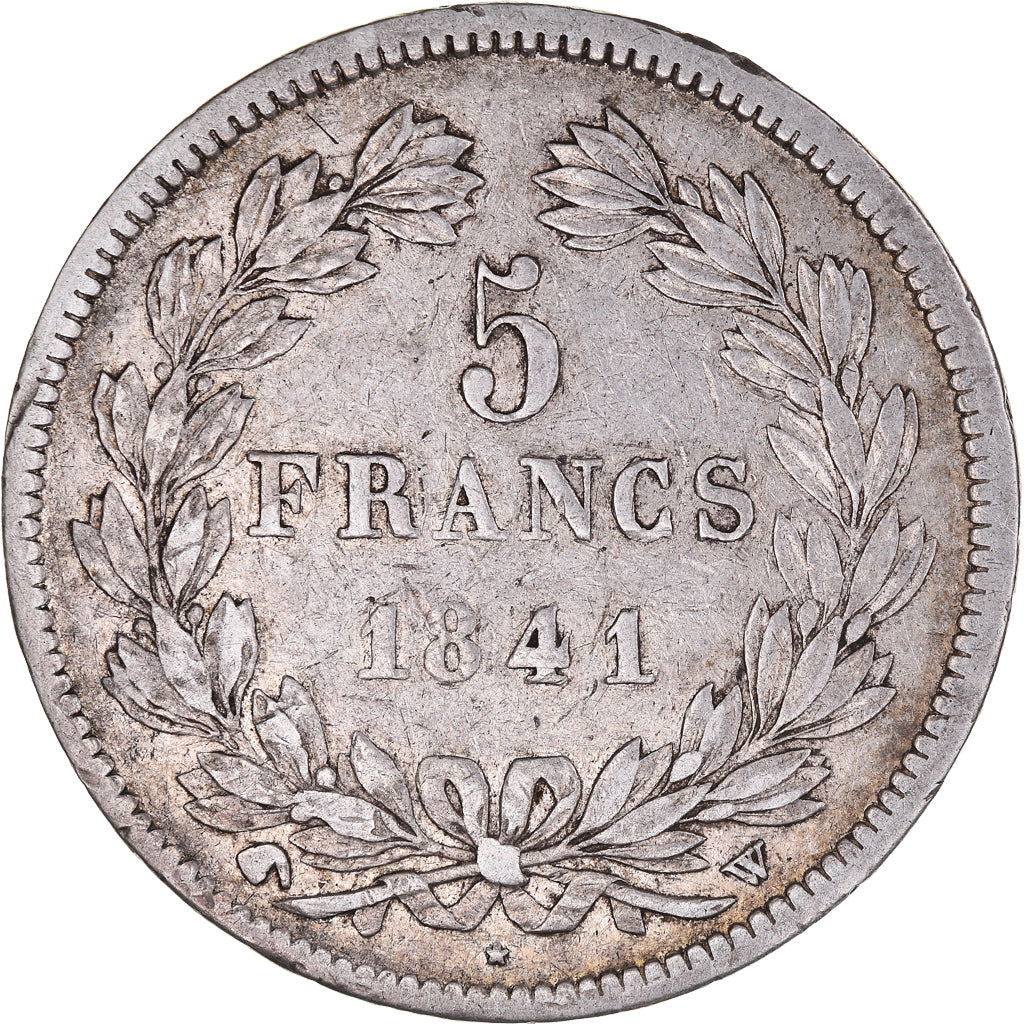 Monnaie, France, Louis-Philippe, 5 Francs, 1841, Lille, TB+, Argent