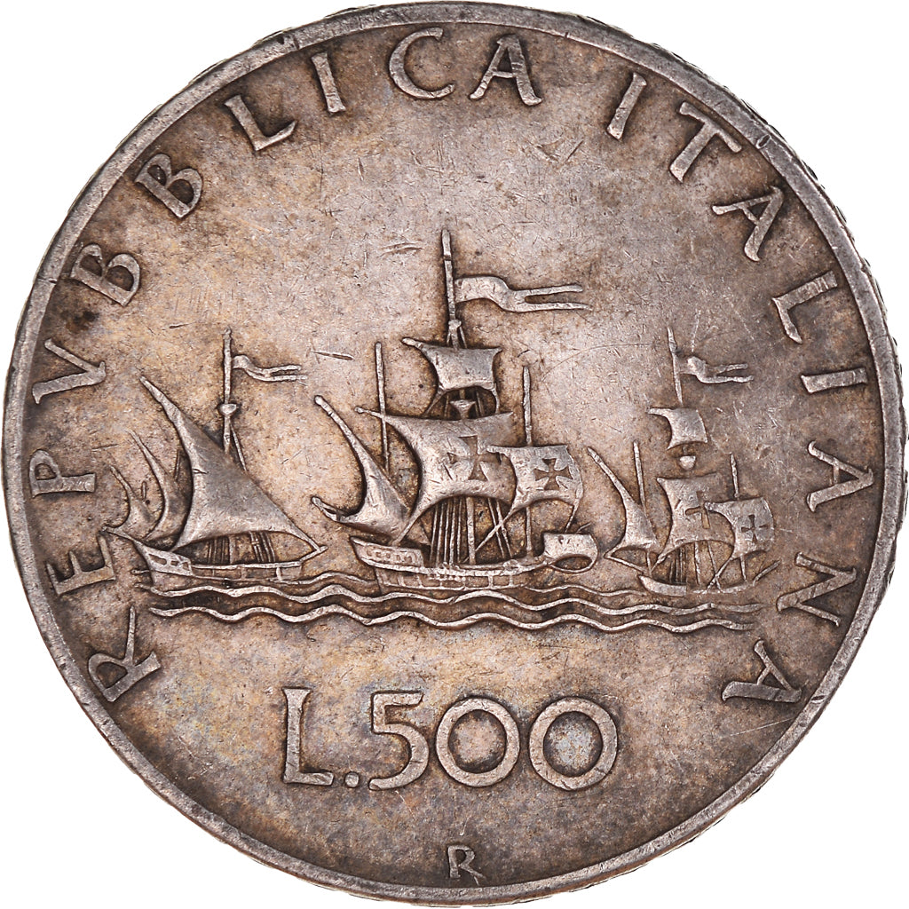 Monnaie, Italie, 500 Lire, 1958, Rome, TB+, Argent, KM:98