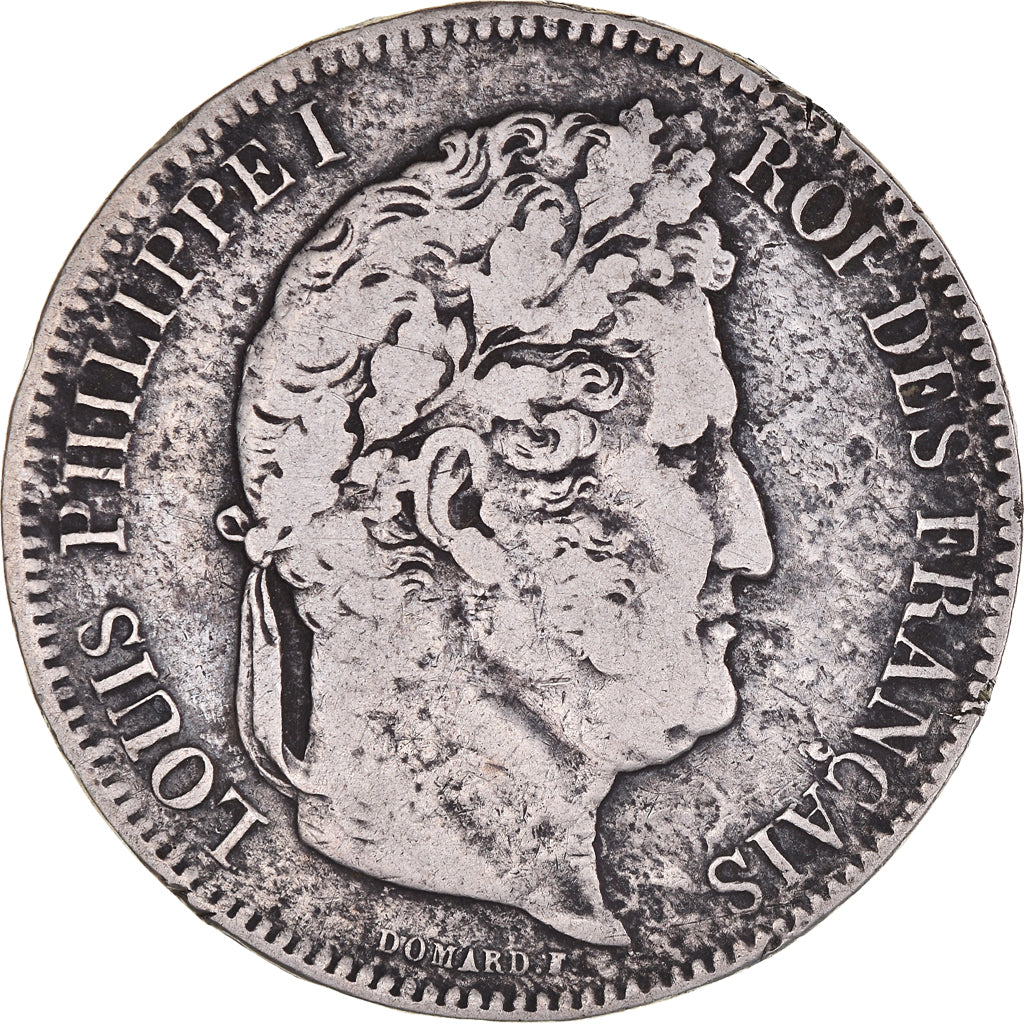Coin, France, Louis-Philippe, 5 Francs, 1841, Lille, VF(20-25), Silver