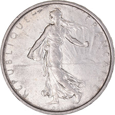 Munten, Frankrijk, Semeuse, 5 Francs, 1965, ZF+, Zilver, KM:926, Gadoury:770