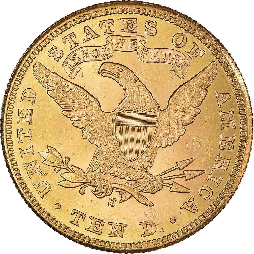 Munten, Verenigde Staten, Coronet Head, $10, Eagle, 1901, San Francisco, ZF+