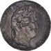 Moeda, França, Louis-Philippe, 5 Francs, 1844, Paris, VF(30-35), Prata