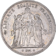 Coin, France, Hercule, 5 Francs, 1876, Paris, AU(50-53), Silver, KM:820.1
