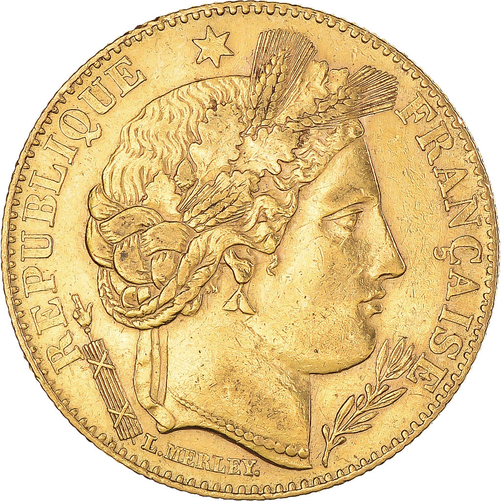 Münze, Frankreich, Cérès, 10 Francs, 1899, Paris, SS+, Gold, KM:830