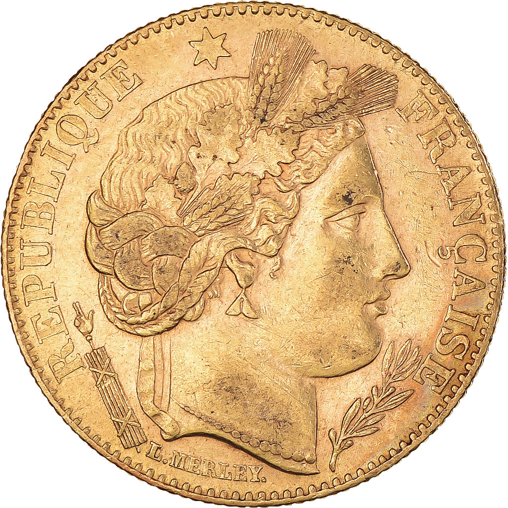 Münze, Frankreich, Cérès, 10 Francs, 1899, Paris, SS+, Gold, KM:830