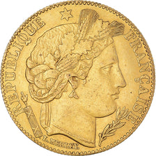 Moneta, Francia, Cérès, 10 Francs, 1896, Paris, BB+, Oro, KM:830, Gadoury:1016