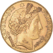 Moneda, Francia, Cérès, 10 Francs, 1896, Paris, MBC+, Oro, KM:830