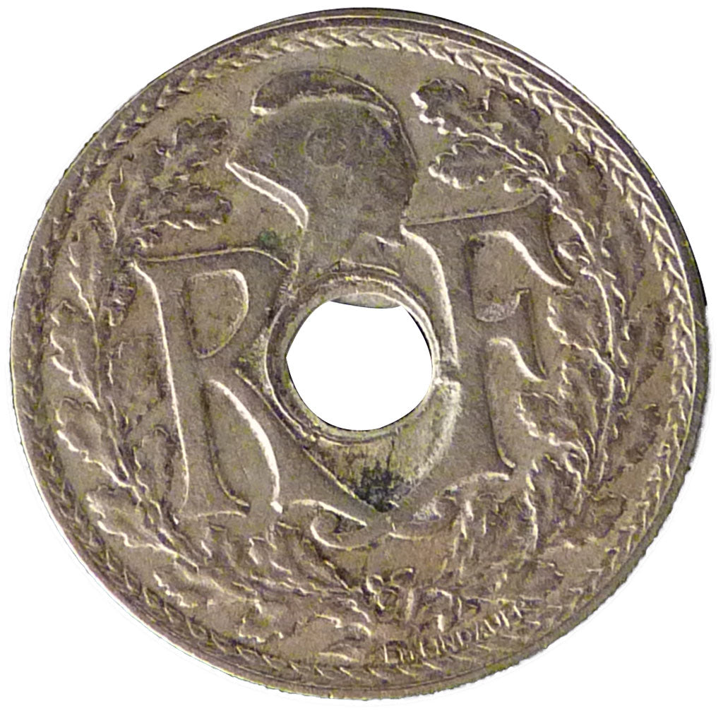 FRANCE, 5 Centimes, 1927, EF(40-45), Cupro-nickel, Gadoury #170, 2.00