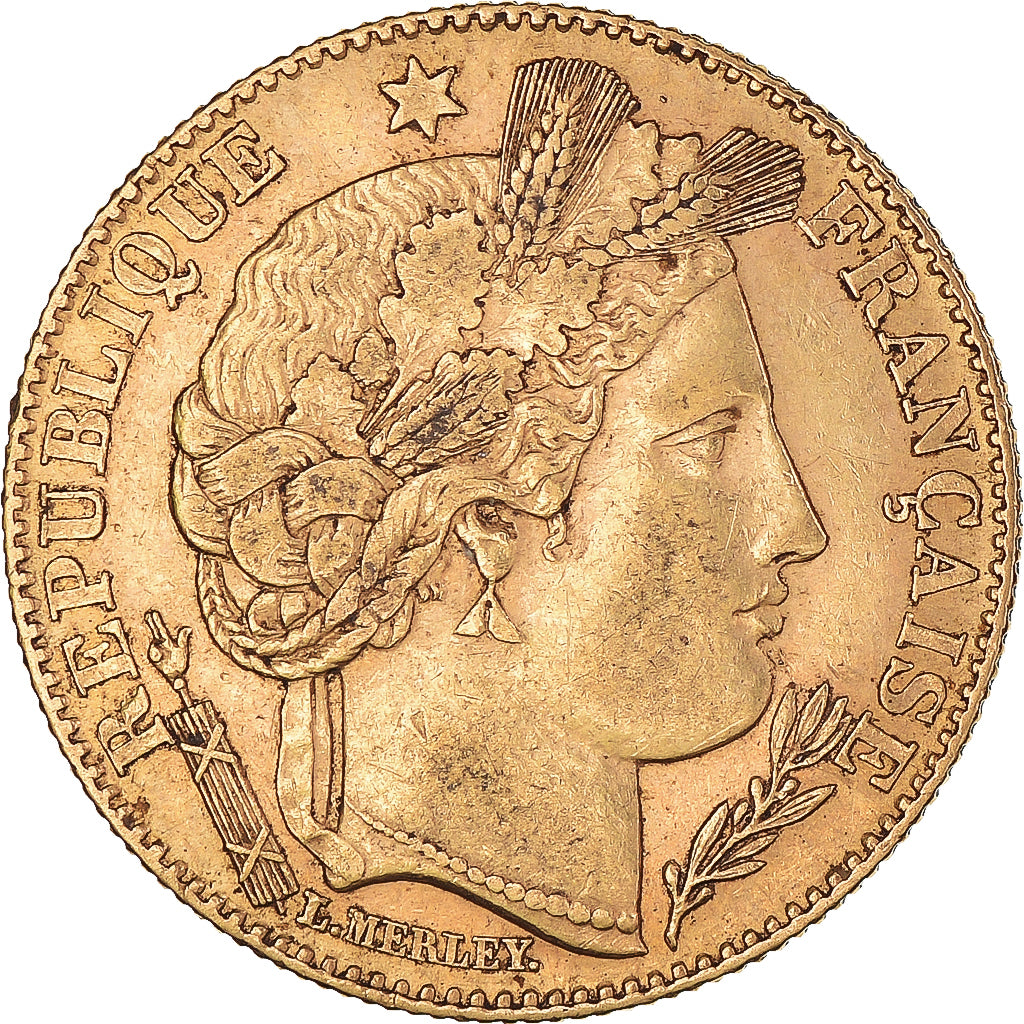 Coin, France, Cérès, 10 Francs, 1899, Paris, EF(40-45), Gold, KM:830