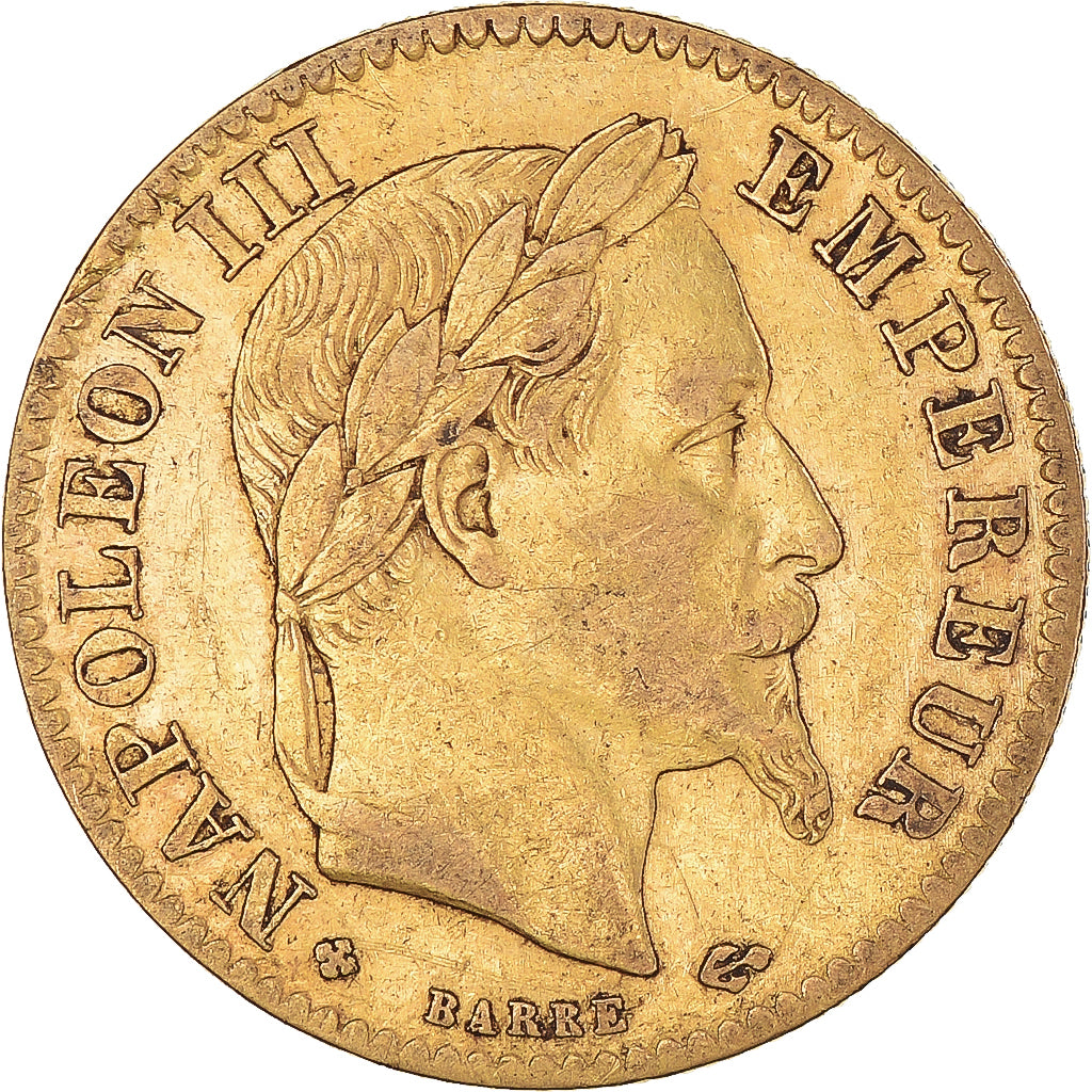 Coin, France, Napoleon III, Napoléon III, 10 Francs, 1868, Strasbourg