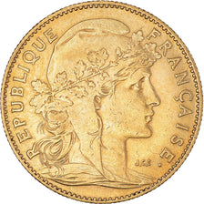Moeda, França, Marianne, 10 Francs, 1900, Paris, AU(55-58), Dourado, KM:846
