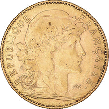 Coin, France, Marianne, 10 Francs, 1900, Paris, AU(55-58), Gold, KM:846