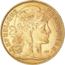 Coin, France, Marianne, 10 Francs, 1912, Paris, Coq, AU(50-53), Gold, KM:846