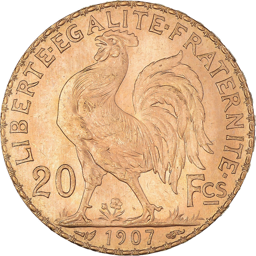 Monnaie, France, Marianne, 20 Francs, 1907, Paris, SUP+, Or, Gadoury:1064a