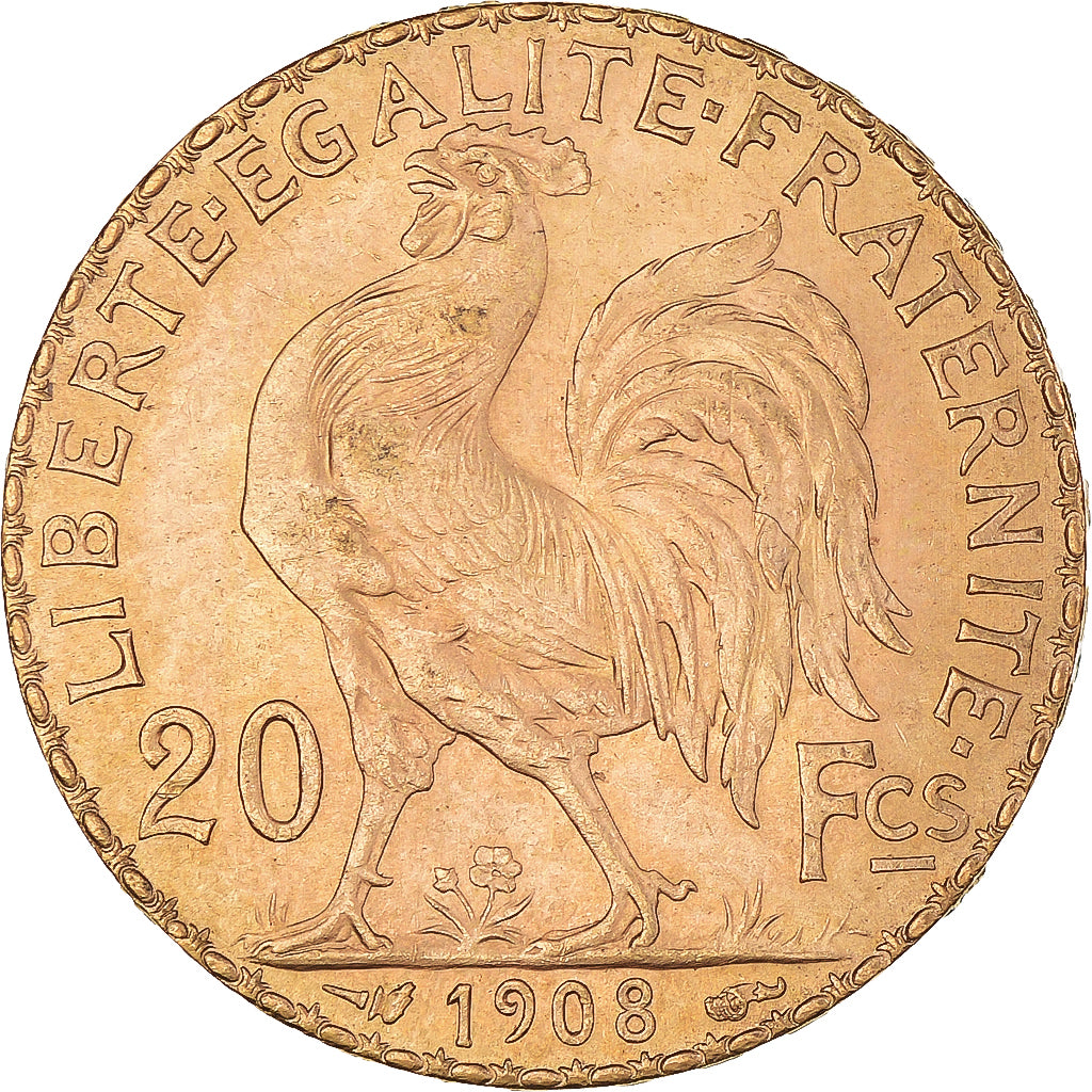 Monnaie, France, Marianne, 20 Francs, 1908, Paris, SUP+, Or, Gadoury:1064a