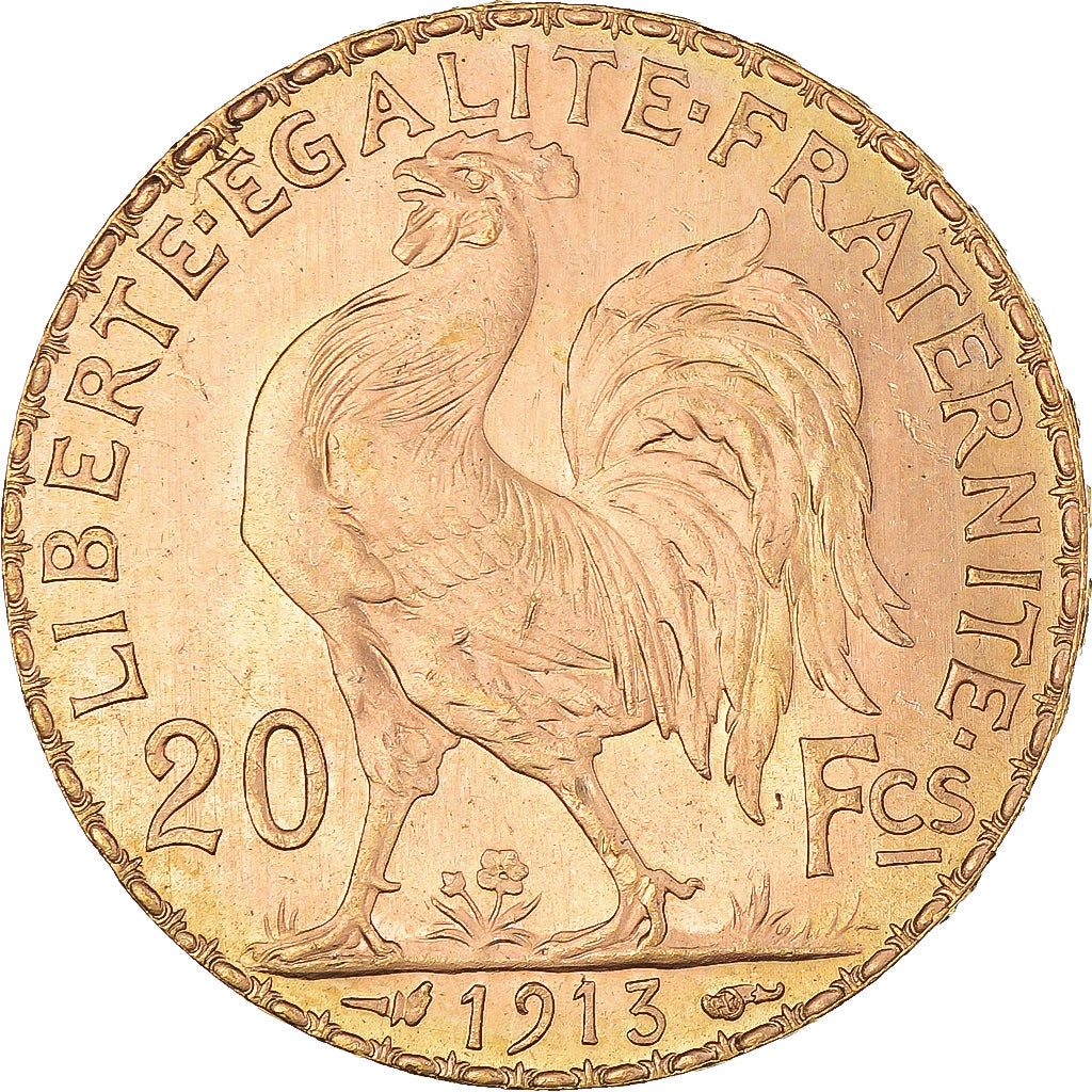 Coin, France, Marianne, 20 Francs, 1913, Paris, MS(64), Gold, KM:857