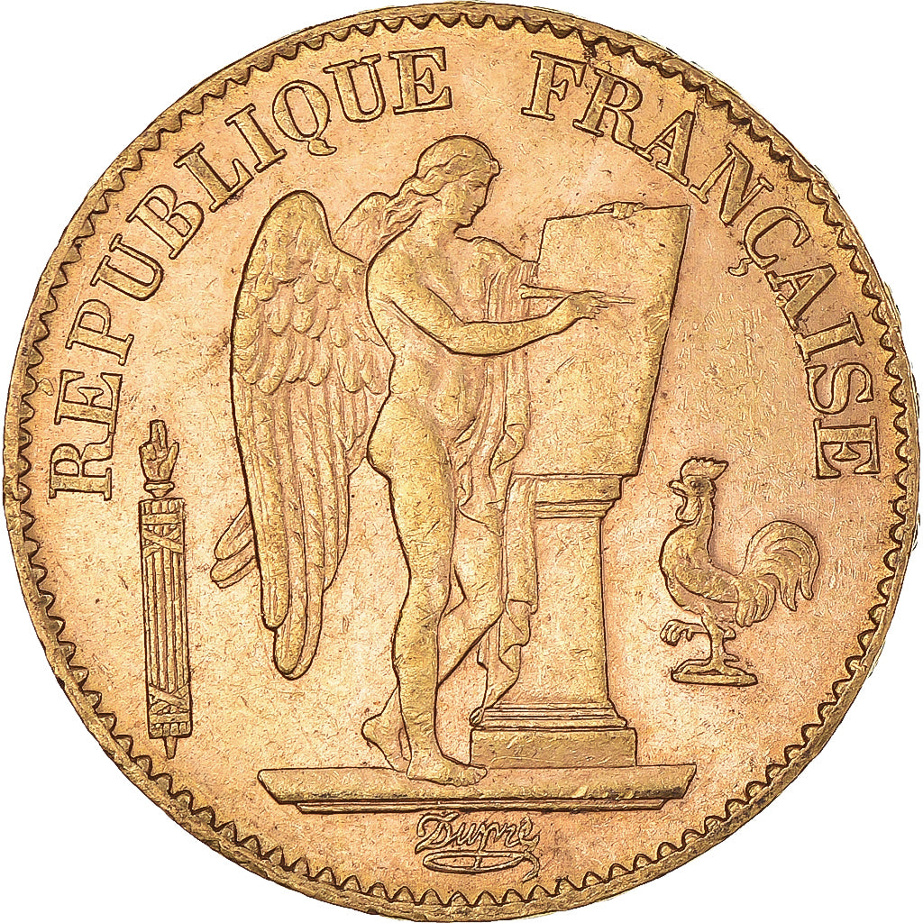 Coin, France, Génie, 20 Francs, 1891, Paris, EF(40-45), Gold, KM:825